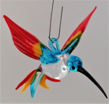 Hängevogel - Kolibri/klein (hellblau-gelb-rot)
